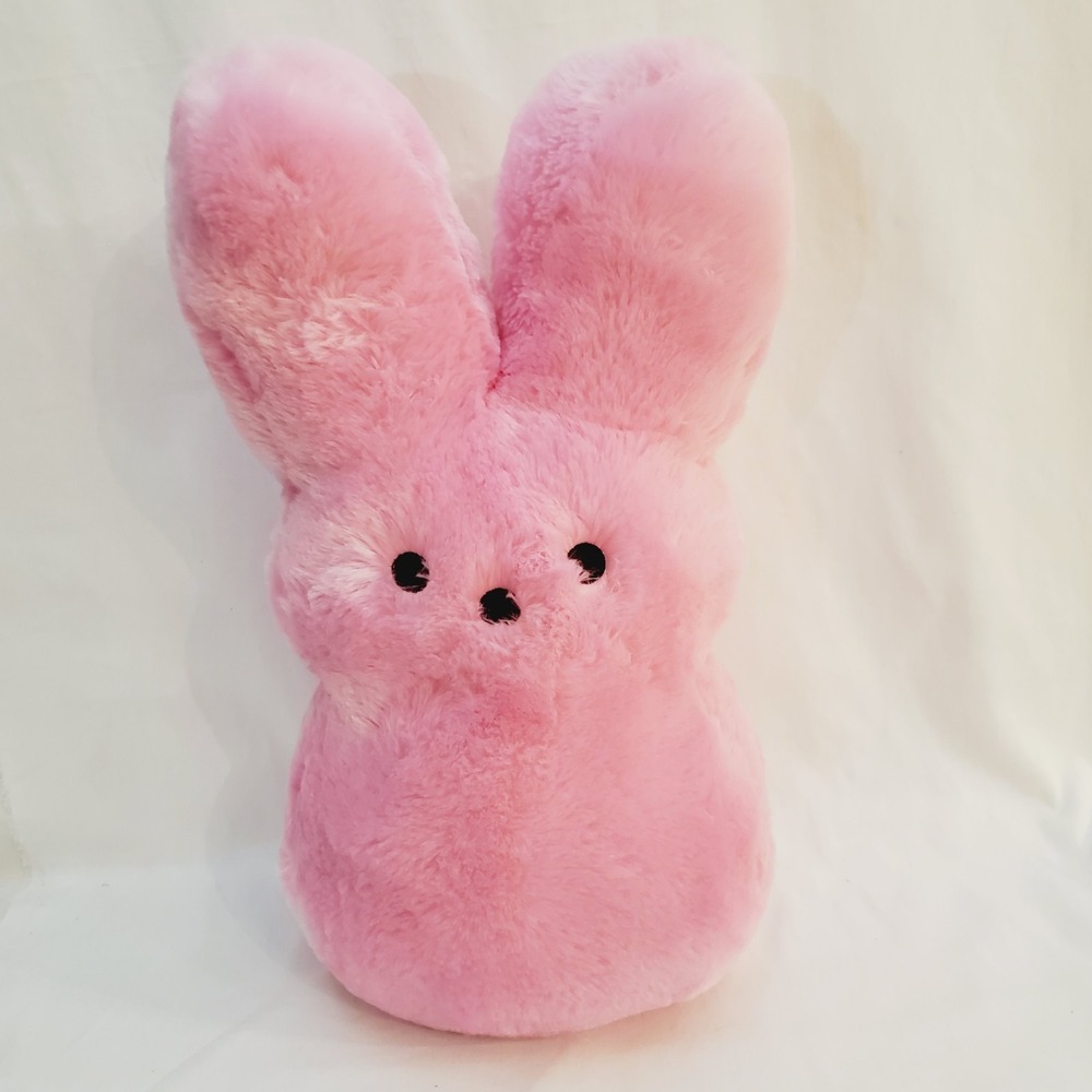 Peeps 16" Pink Bunny‎ Plush Just Born Rabbit Stuffed Animal Toy